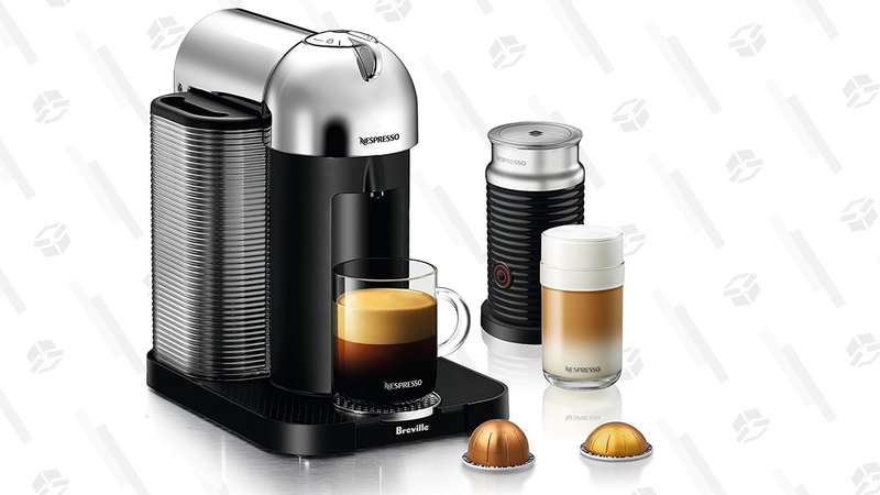 Refurb Nespresso Vertuo Coffee Maker With Aerocino Milk Frother | $120 | Amazon